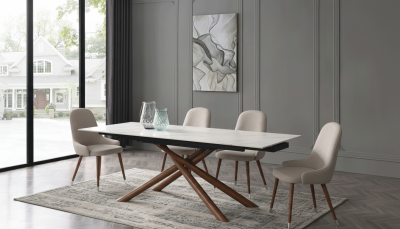 9063 Dining Marble Table with 1287 chairs