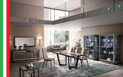 Elite Dining Room Brown Silver Birch