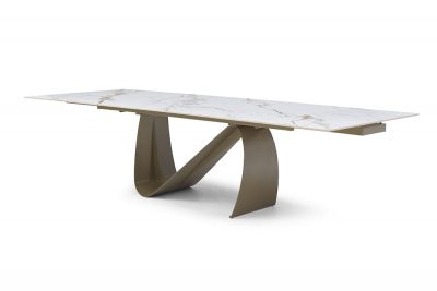 Dining Room Furniture Tables 9087 Champagne-Bronze Table