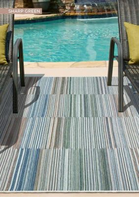 Sharp Green Rug