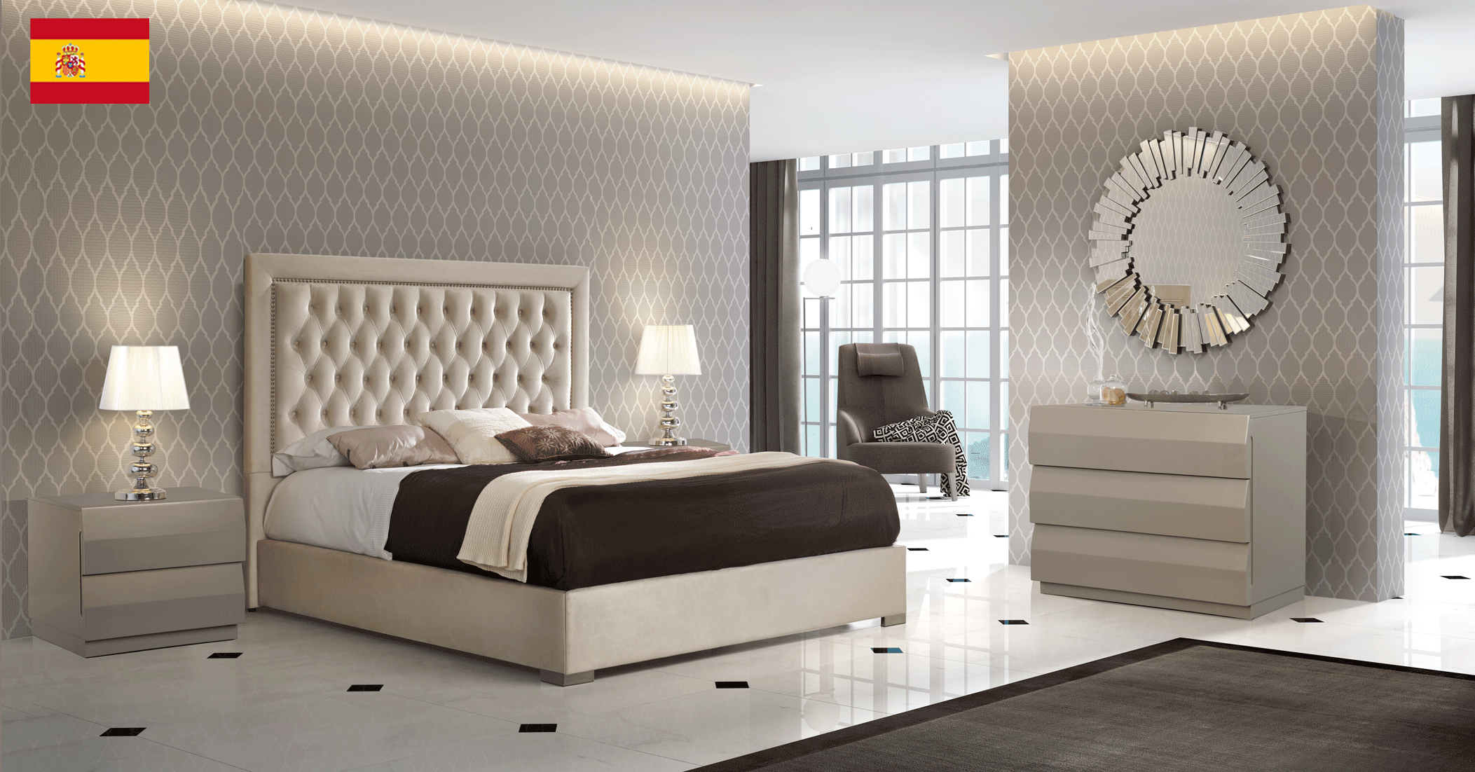 Bedroom Furniture Modern Bedrooms QS and KS Adagio QS Bedroom w/Storage, M152, C152, E100