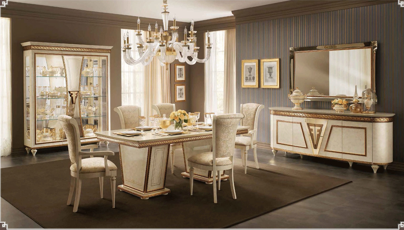 Dining Room Furniture Modern Dining Room Sets Fantasia Dining room AS A SET- SALE PRICE