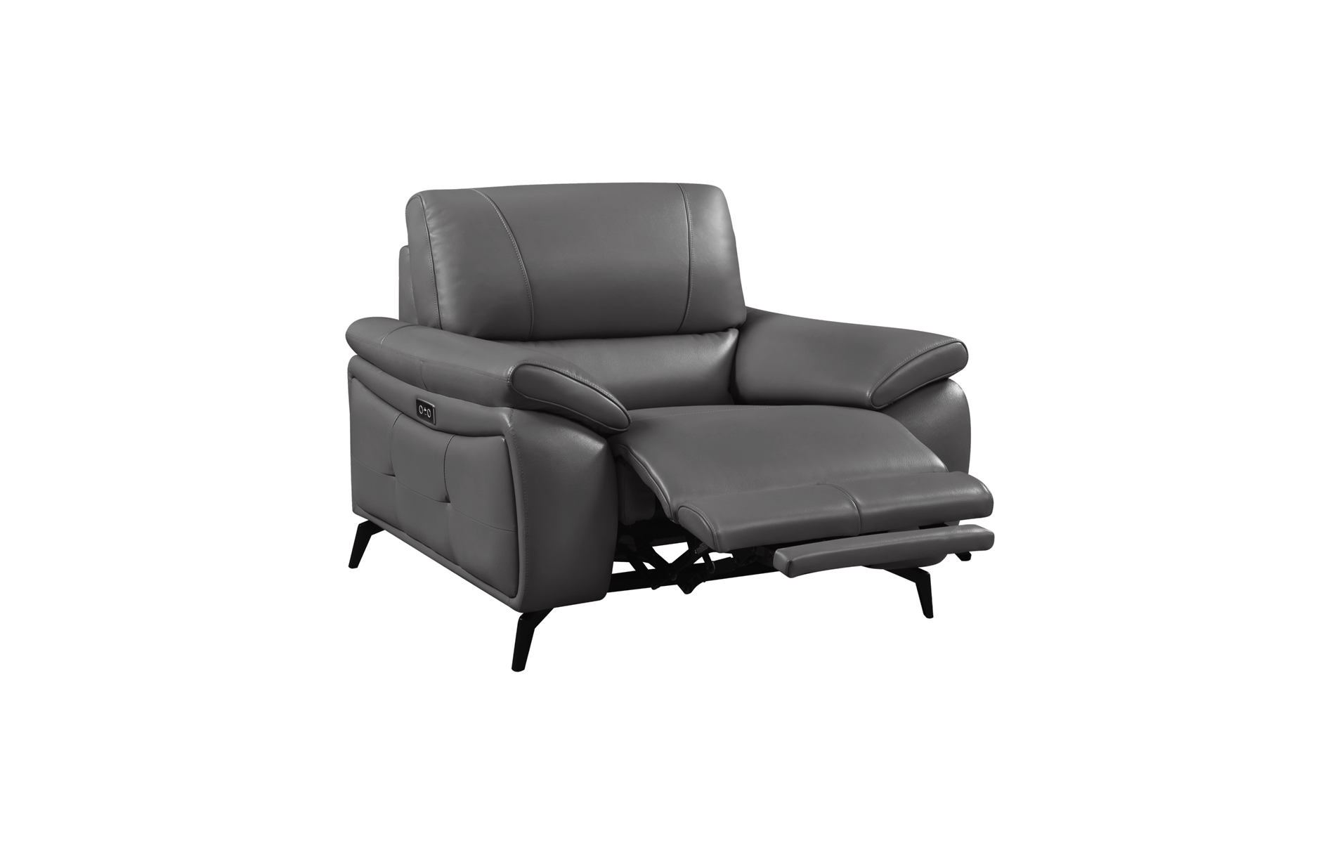 Living Room Furniture Reclining and Sliding Seats Sets 2934 Dark Grey Chair w/ electric recliners