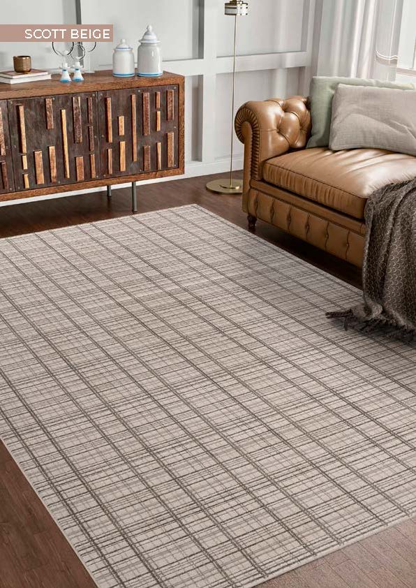 Living Room Furniture Rugs Scott Beige Rug